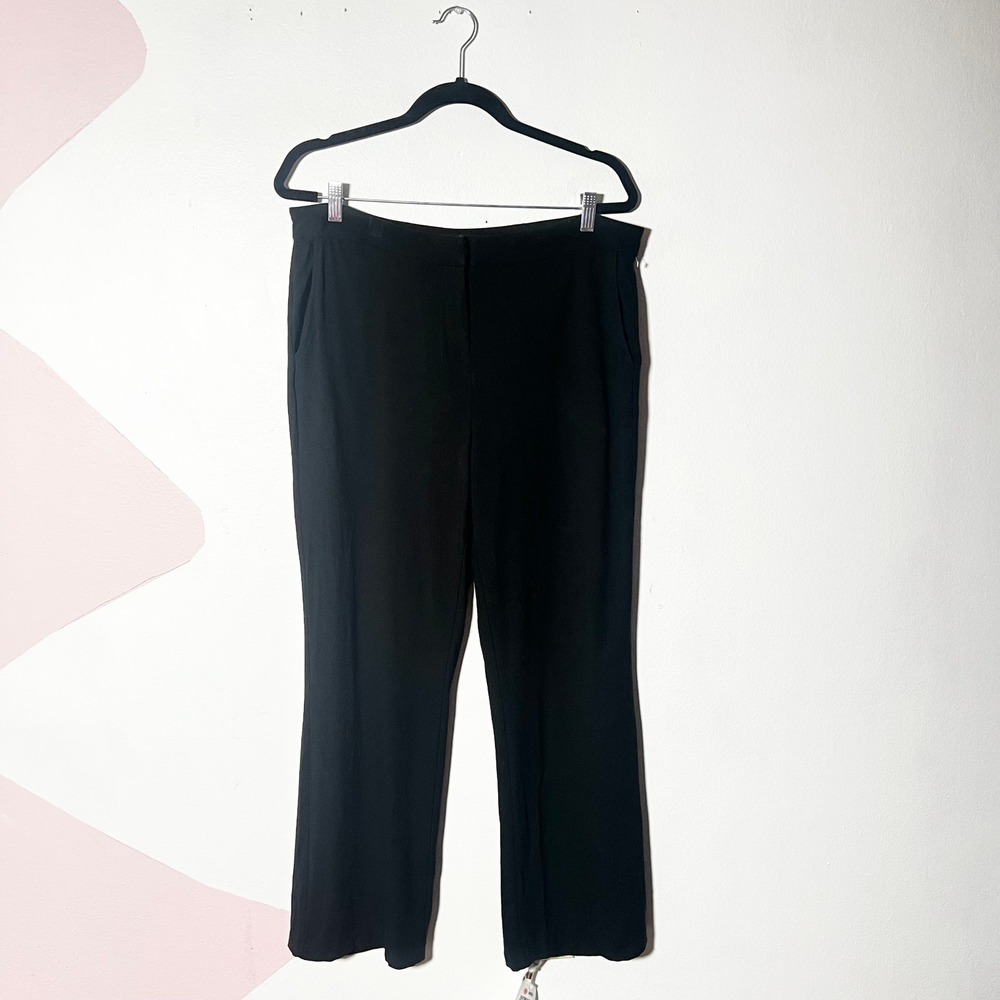 J. Jill Wearever Pants Womens Medium Black Stretch Knit Trousers
